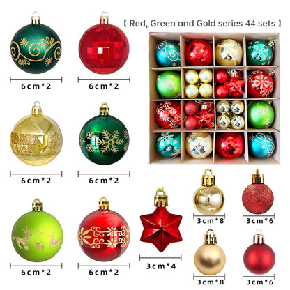 Elegant 6cm Painted Christmas Ornaments – Electroplated Holiday Tree Decor