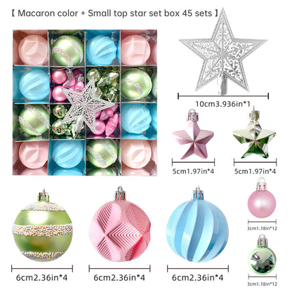 Elegant 6cm Painted Christmas Ornaments – Electroplated Holiday Tree Decor