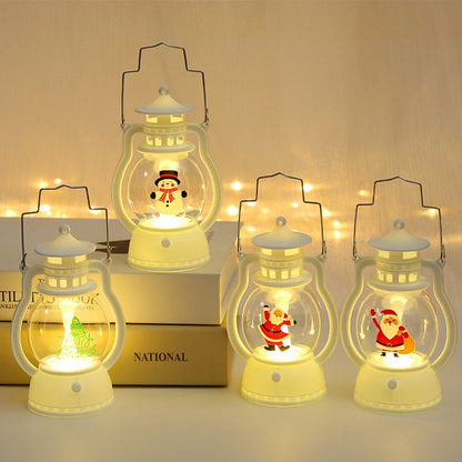 Christmas Decorating LED Handheld Lantern - Cute Night Light Ornament