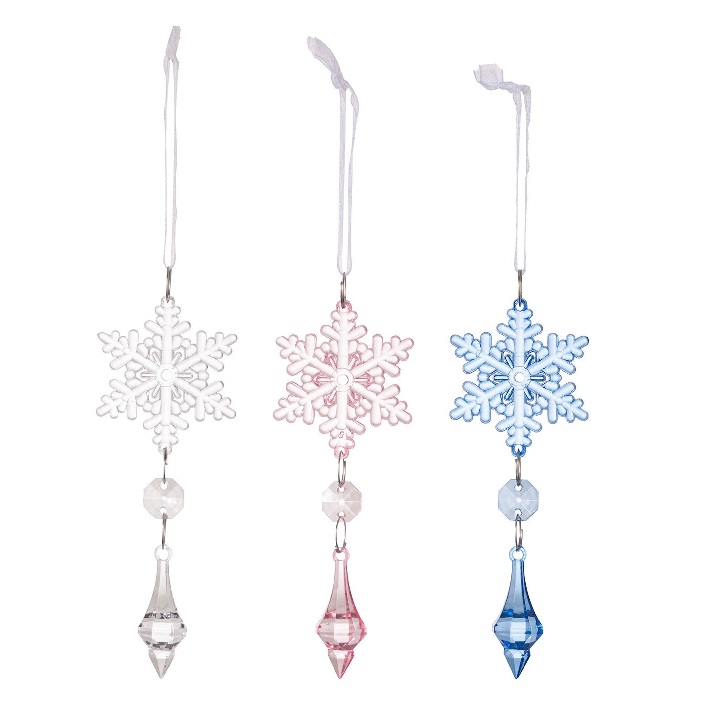 Colorful Snowflake Ice Crystal Acrylic Pendant