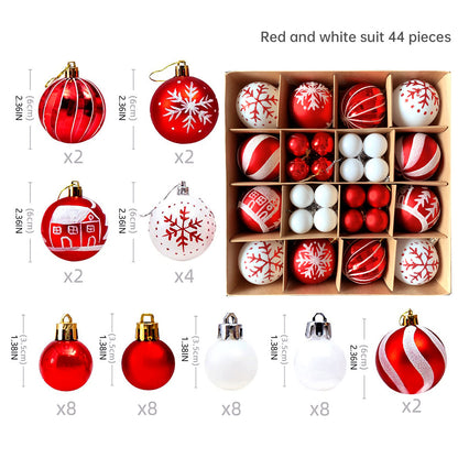 Elegant 6cm Painted Christmas Ornaments – Electroplated Holiday Tree Decor