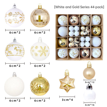 Elegant 6cm Painted Christmas Ornaments – Electroplated Holiday Tree Decor