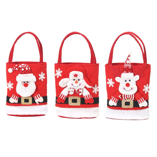 Christmas Gift Tote Bag – 3D Candy Bag for Kids